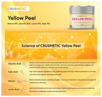 Crusmetic Yellow Peel Reduce Dark Spots | Pigmentation|Improve Skin Colour | Wrinkles and helps in anti-ageing.