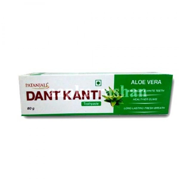 patanjali dant kanti aloevera toothpaste - 80gm