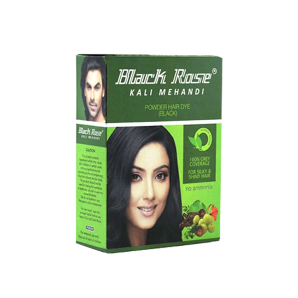 black rose kali Mehandi powder hair dye