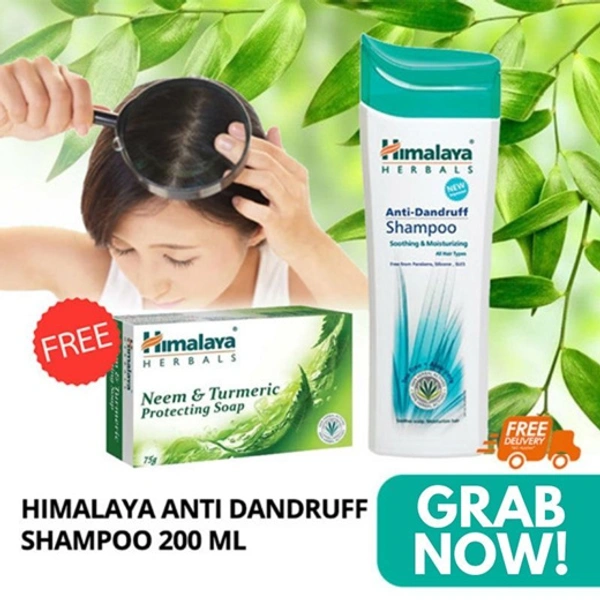 Himalaya anti dandruff shampoo   ((Free Himalaya Soap)) - 200ml