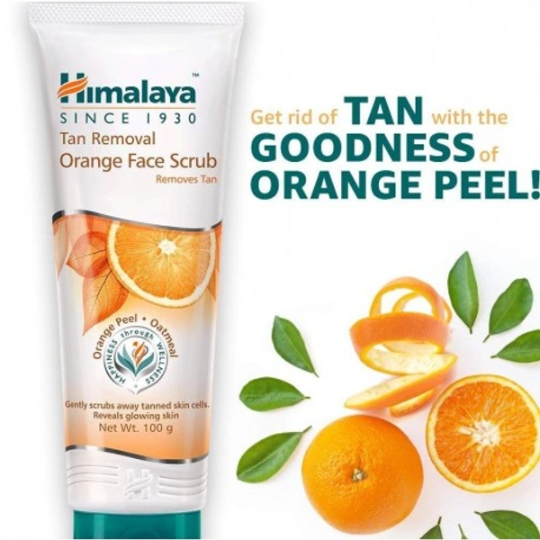 Himalaya tan removal orange face scrub - 50gm