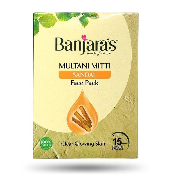 Banjaras Multani Mitti Sandal Face Pack - 100gm
