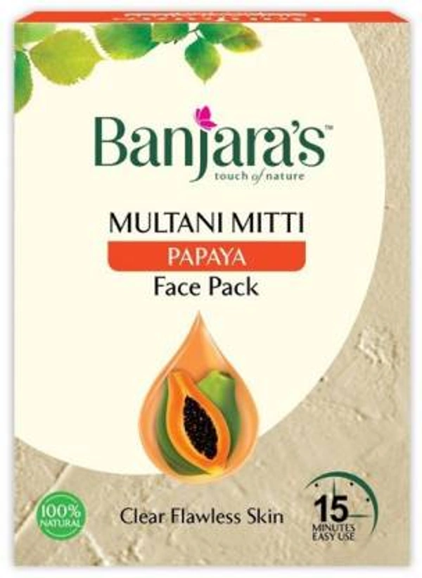 Banjaras Multani Mitti Orange Face Pack ((5. Pieces)) - 100gm