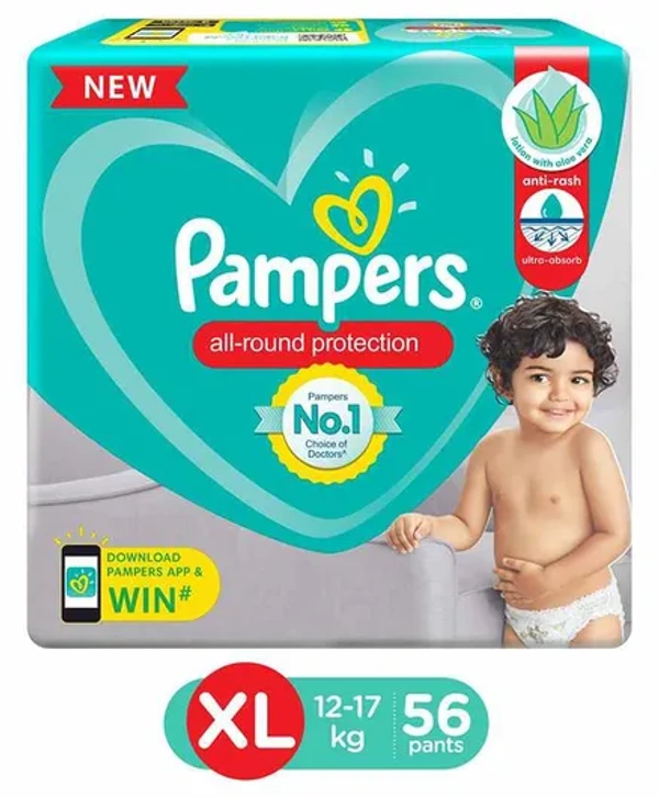 Pampers.XL. 12-17kg.  ((2. Pants))