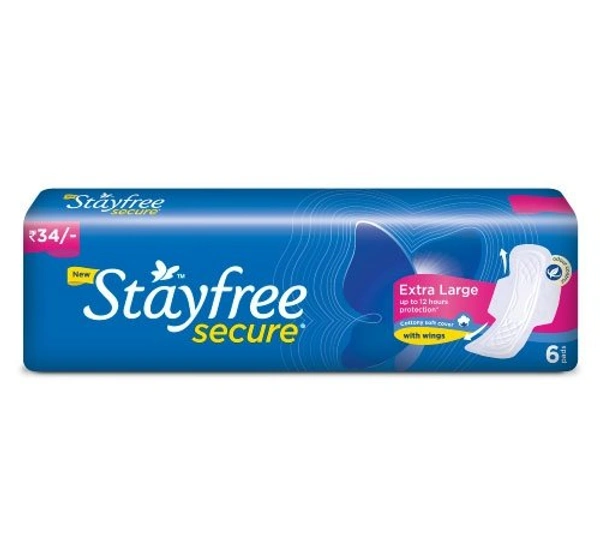 stayfree secure. XL (( 6  pads ))