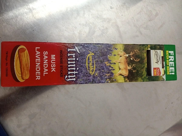 Amrutha Trinity Musk Sandal Lavender. (( Match Box Free)) - 99gm