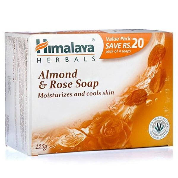 Himalaya almond &rose soap  (( 3. Pieces ))  - 3×75 gm