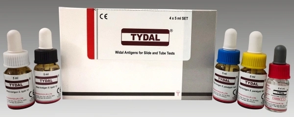 TULIP DIAGNOSTICS Tydal Widal Antigen Set - 4×5ml
