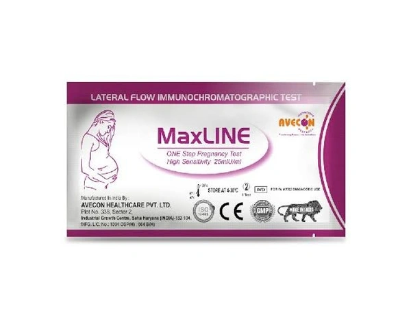 Avecon Healthcare Pvt. Ltd. MaxLINE One Step Pregnancy Test  - 50Nos