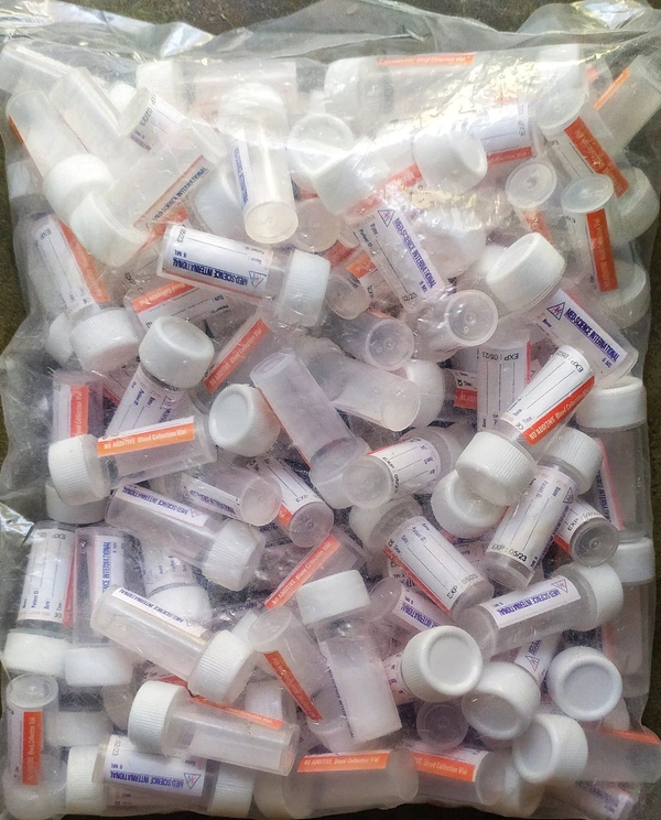 MED-SCIENCE INTERNATIONAL NO ADDITIVE Blood Collection Vile - 100Nos.