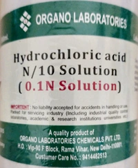 Organo Laboratories Hydrochloric Acid (N/10)  - 500ml.