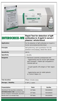 TULIP DIAGNOSTICS  Tulip Typhoid Test Kit, For Clinical - 25