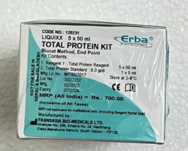 ERBA Total Protein Biochemistry Reagent  - 5×50ml