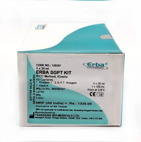 ERBA SGPT Biochemistry Reagent  - 5×20ml