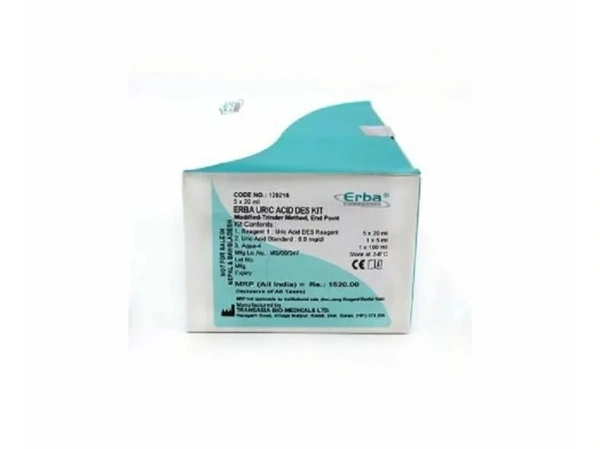 ERBA URIC ACID Biochemistry Reagent  - 5×20ml