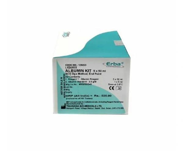 ERBA ALBUMIN Biochemistry Reagent  - 5×50ml