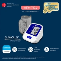 Omron HEM 7124 with Hypertension Indicator and IntelliSense Technology