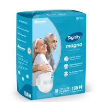 Romson Dignity Magna Adult Diapers10 Pcs/Pack - Medium, Pack of 1 (10 Pcs)