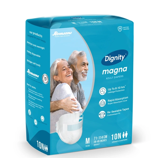 Romson Dignity Magna Adult Diapers10 Pcs/Pack - Medium