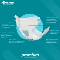 Romson  Dignity Premium Adult Diapers10 Pcs/Pack - Medium