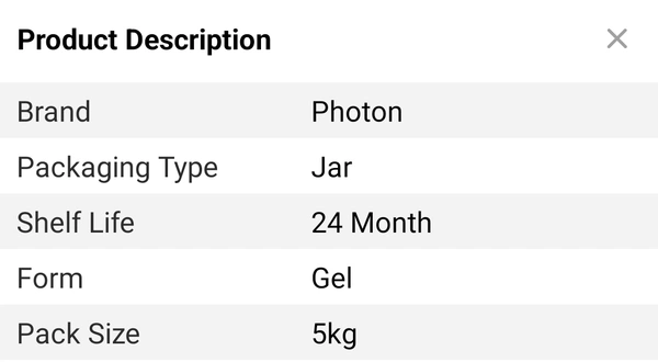 PHOTON PG ULTRASOUND GEL - 5Kg