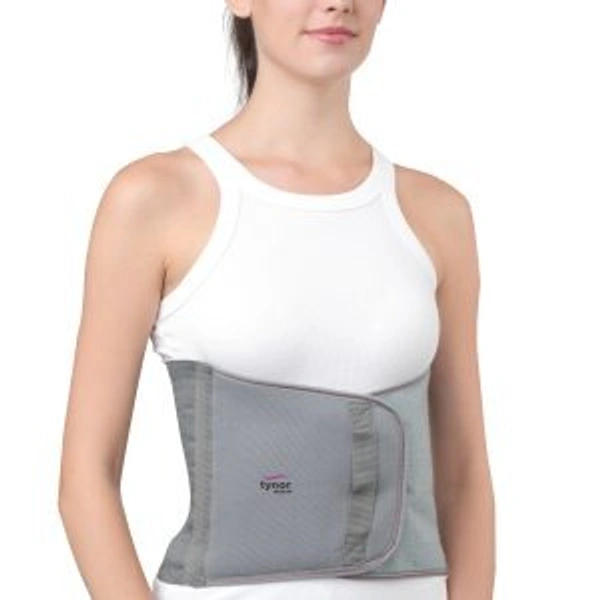 TYNOR ABDOMINAL SUPPORT 9″/23CM, GREY, 1 UNIT - S
