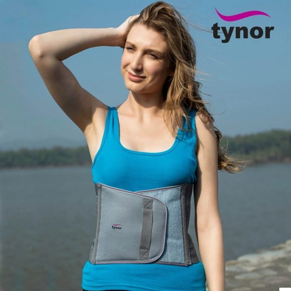 TYNOR ABDOMINAL SUPPORT 9″/23CM, GREY, 1 UNIT - S