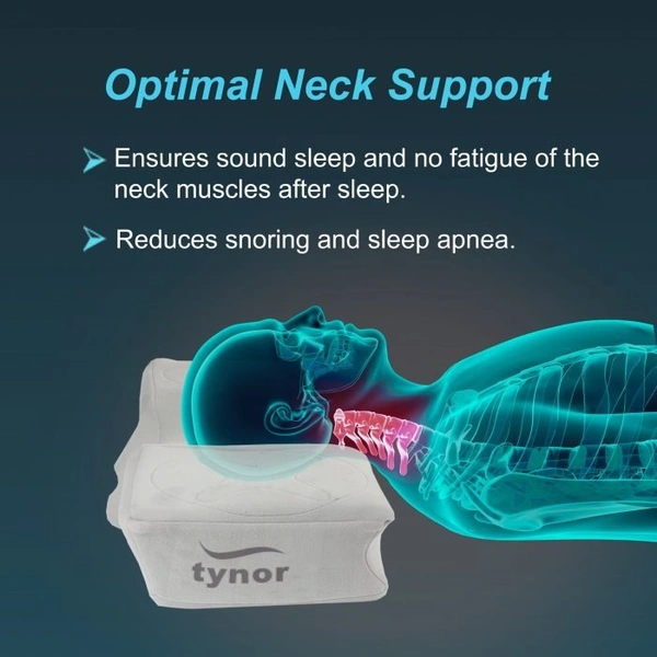 TYNOR ANATOMIC PILLOW, GREY, 1 UNIT - UNI