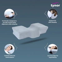 TYNOR ANATOMIC PILLOW, GREY, 1 UNIT - UNI