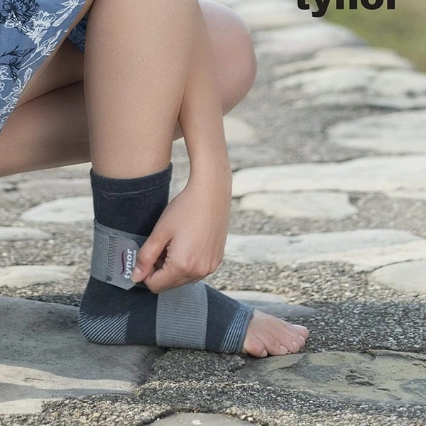 TYNOR ANKLE BINDER, GREY, 1 UNIT - M