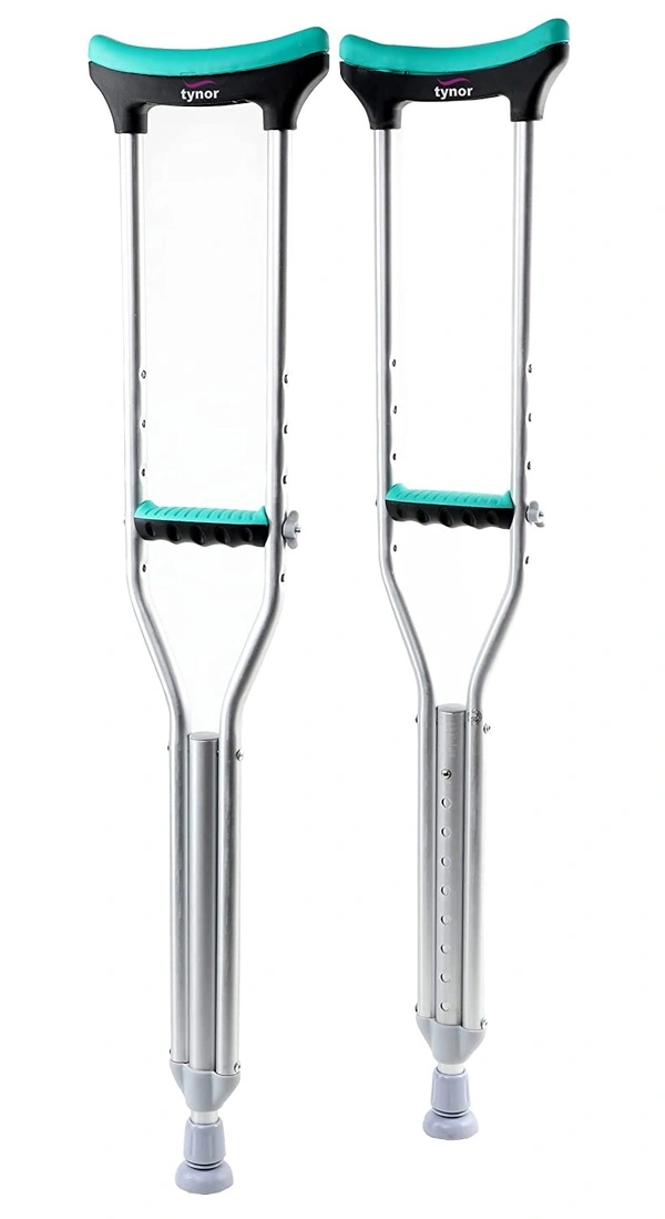 TYNOR AUXILIARY CRUTCH, SILVER, 1 PAIR - M
