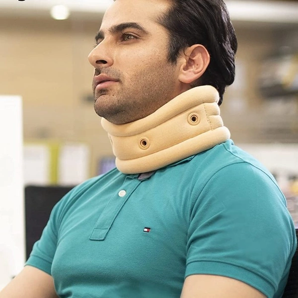 TYNOR CERVICAL COLLAR SOFT WITH SUPPORT, BEIGE, 1 UNIT - M