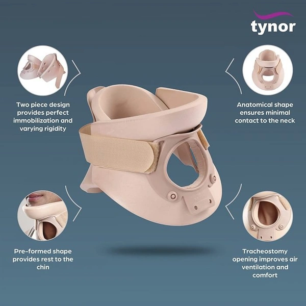 TYNOR CERVICAL ORTHOSIS COLLAR (PHILADELPHIA) ETHAFOAM, BEIGE, 1 UNIT - M