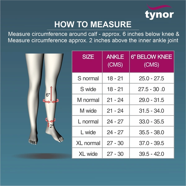 TYNOR COMPRESSION GARMENT LEG BELOW KNEE OPEN TOE, BEIGE, 1 PAIR - XL