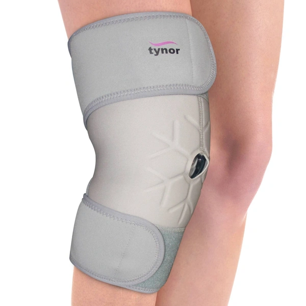 TYNOR COOL PACK KNEE WRAP, GREY, 1 UNIT - UNI