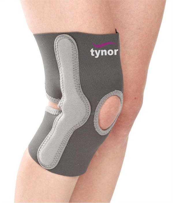 TYNOR ELASTIC KNEE SUPPORT, GREY, 1 UNIT - XL