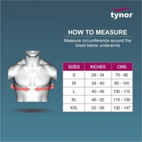 TYNOR ELASTIC SHOULDER IMMOBILISER, GREY, 1 UNIT - XL