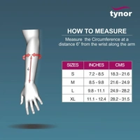 TYNOR ELASTIC WRIST SPLINT, GREY, 1 UNIT - L, RIGHT