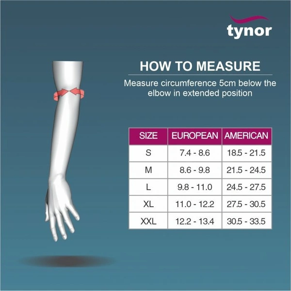 TYNOR ELBOW SUPPORT URBANE, GREY, 1 UNIT - M