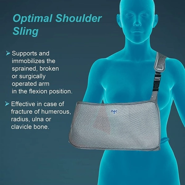 TYNOR OAC POUCH ARM SLING OXYPORE, GREY, 1 UNIT - L