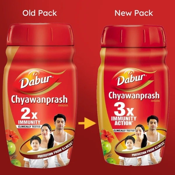 Dabur Chyawanprash | 3X Immunity Action | Builds Strength, Stamina & Overall Health - 900 gm