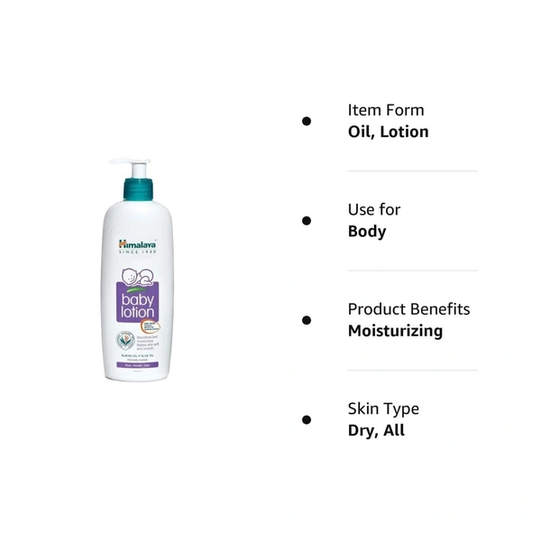 Himalaya Baby Body Lotion, For All Skin Types  - 100 ml