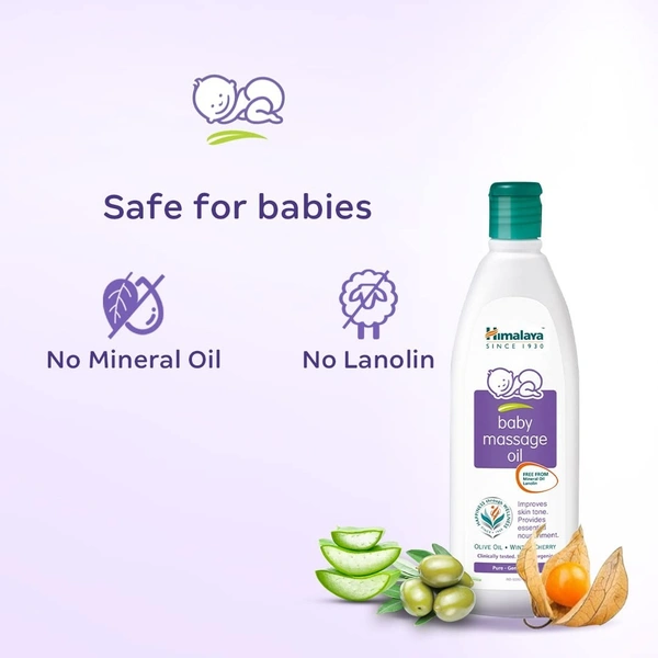 Himalaya Baby Massage Oil  for strong bones & muscles | with Vitamin E | No. 1 Doctor Prescribed - 500ml