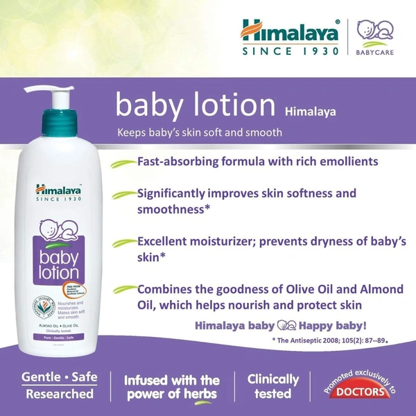 Himalaya Baby Body Lotion, For All Skin Types  - 100 ml