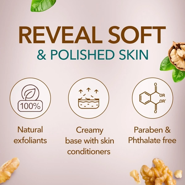 Himalaya Herbals Gentle Exfoliating Walnut Scrub, 50g - 50g