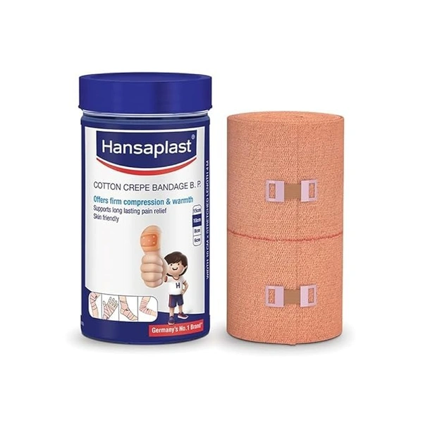 Hansaplast Soft Cotton Pain Relief Crepe Bandage Pack of 1 - 10cm x 4m