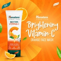 Himalaya  Himalaya Brightening Vitamin C Orange Face Wash | Brightening Face Cleanser | Remove Dull Skin | 100ml - 100ml