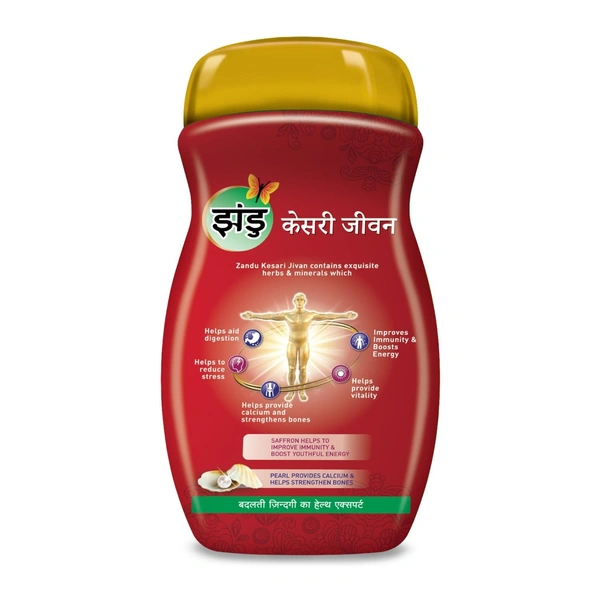 Zandu ZANDU KESARI JIVAN Kesari Jivan Ayurvedic Immunity Booster for Adults, Red, 450 g - 450 gm