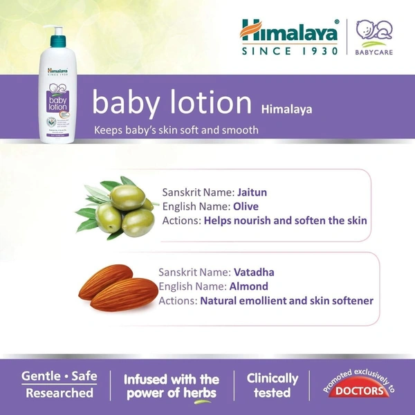 Himalaya Baby Body Lotion, For All Skin Types  - 100 ml