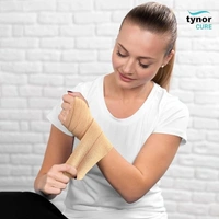 Tynor Tynocrepe cotton bandage, for Sports Injuries and First Aid | Versatile, Soft, and Stretchable | - 6cm x 4m